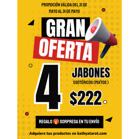 PROMOCIÓN 4 JABONES MIXTOS