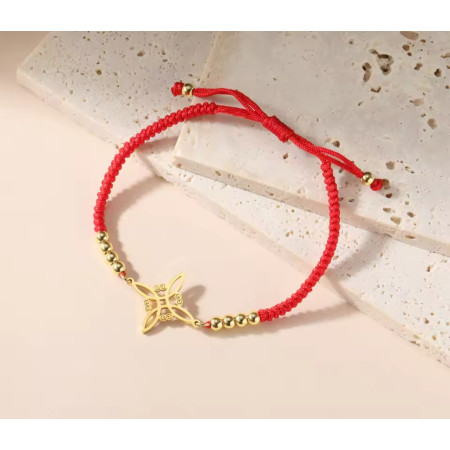 Pulsera Nudo de Bruja Roja