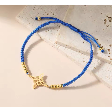 Pulsera Nudo de Bruja Azul