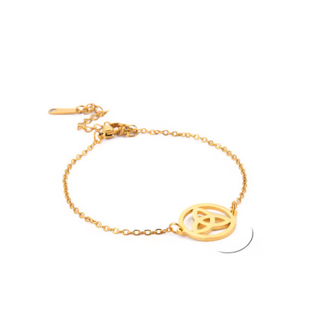 Pulsera Triqueta Color Dorado