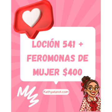 PROMO LOCIÓN 541+Feremonas de mujer
