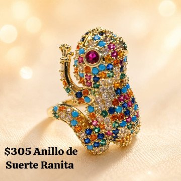 Ranita Anillo para atraer suerte