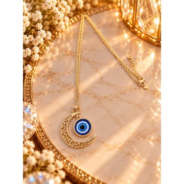Dije de luna y ojo de proteccion